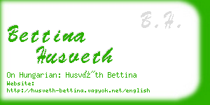 bettina husveth business card